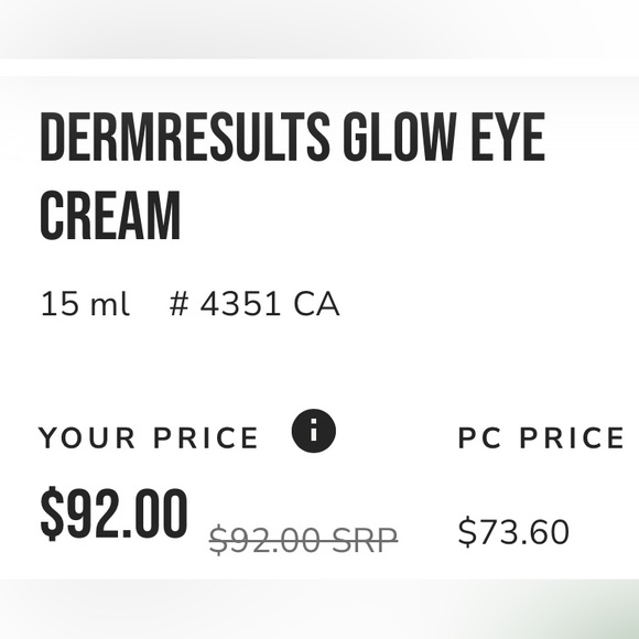 Arbonne Dermresults Glow Eye Cream - Picture 3 of 5